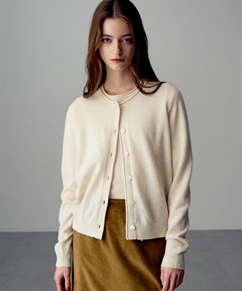 49AV JUNKO SHIMADA クルーネックカシミヤカーディガン_subthumb_1