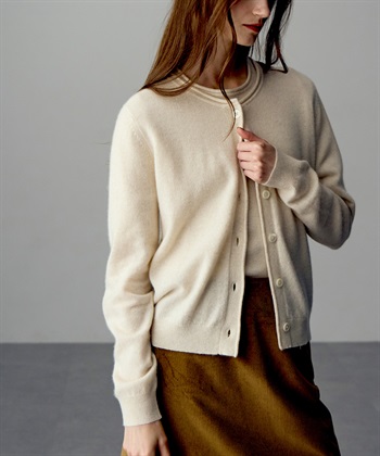 49AV JUNKO SHIMADA クルーネックカシミヤカーディガン_subthumb_11