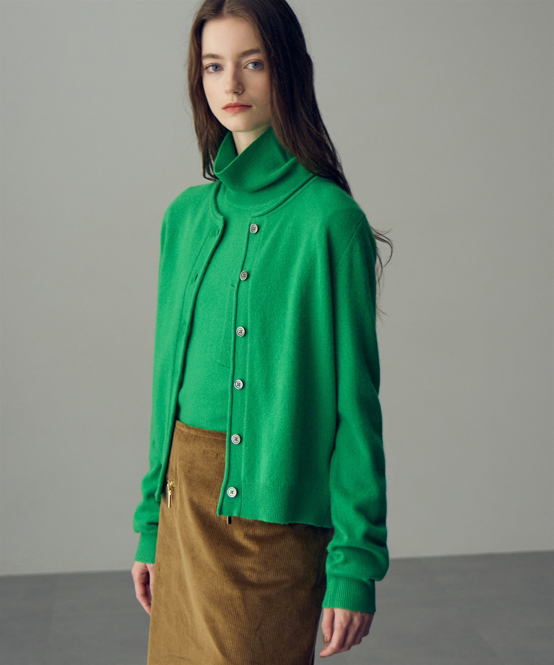 49AV JUNKO SHIMADA クルーネックカシミヤカーディガン_sub_15