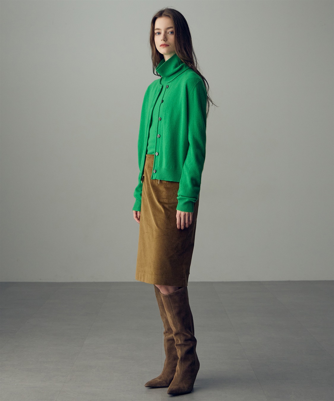 49AV JUNKO SHIMADA クルーネックカシミヤカーディガン_sub_20