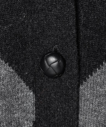 49AV JUNKO SHIMADA アーガイル柄Vネックニットカーディガン_subthumb_5