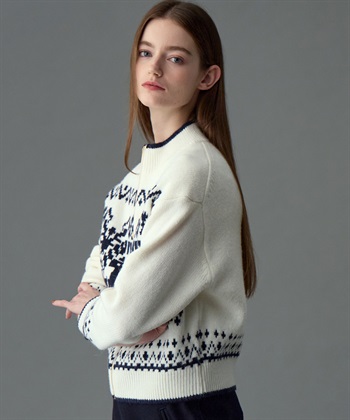 49AV JUNKO SHIMADA 【YEAR END SALE】ジャカードジップアップニットカーディガン_subthumb_8