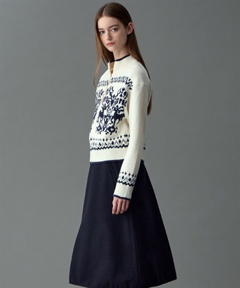 49AV JUNKO SHIMADA 【YEAR END SALE】ジャカードジップアップニットカーディガン_subthumb_11