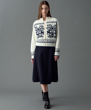 49AV JUNKO SHIMADA 【YEAR END SALE】ジャカードジップアップニットカーディガン_subthumb_12