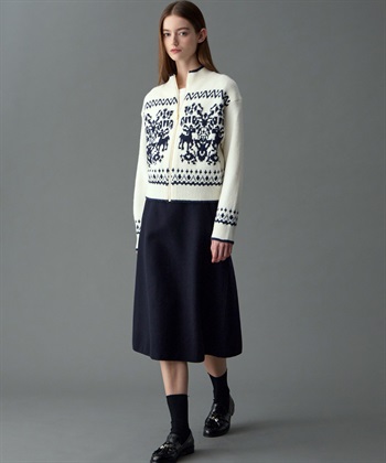 49AV JUNKO SHIMADA 【YEAR END SALE】ジャカードジップアップニットカーディガン_subthumb_13