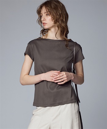 49AV JUNKO SHIMADA ランダムリブ編みプルオーバー半袖トップス_subthumb_5