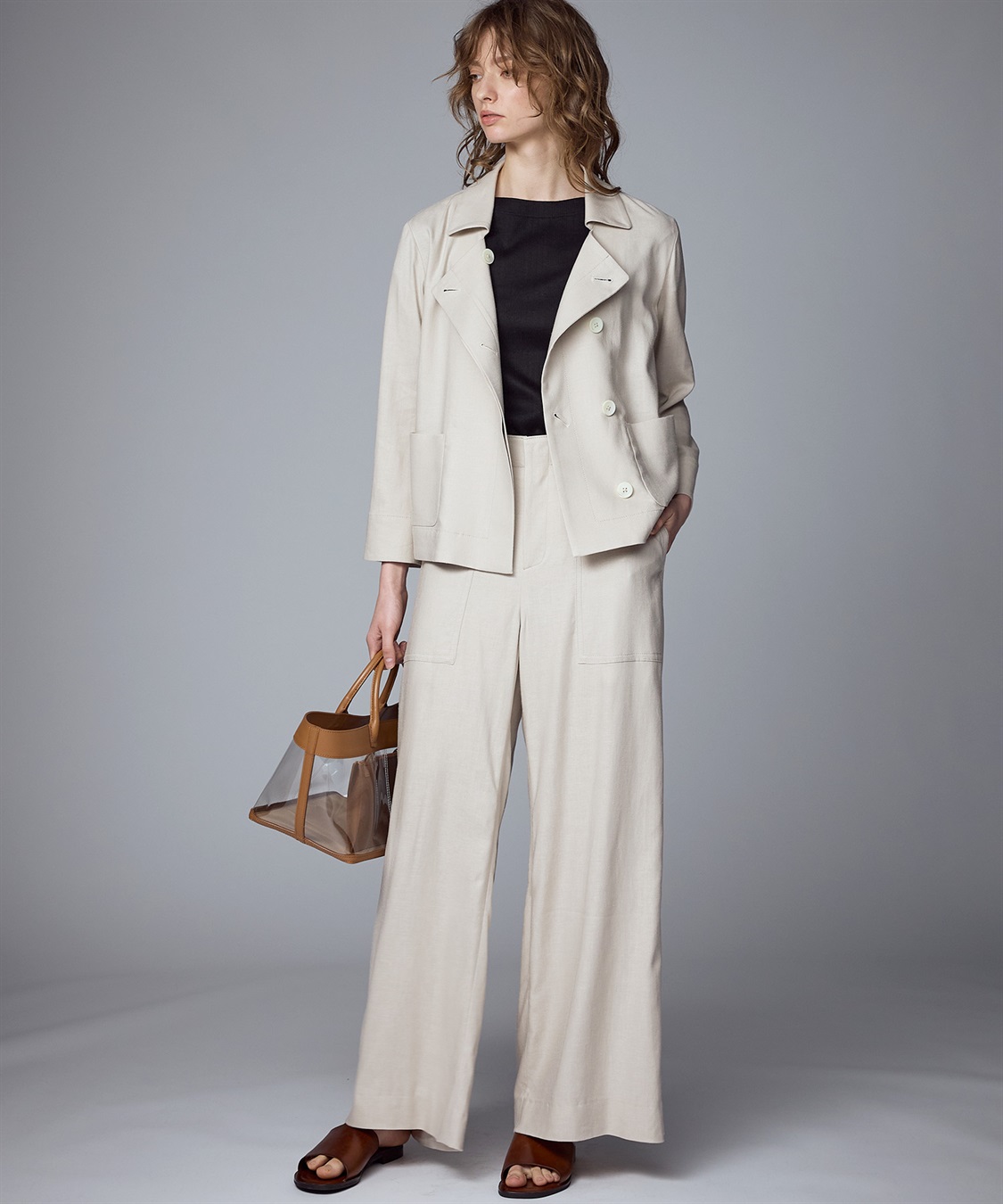 49AV JUNKO SHIMADA ランダムリブ編みプルオーバー半袖トップス_sub_13