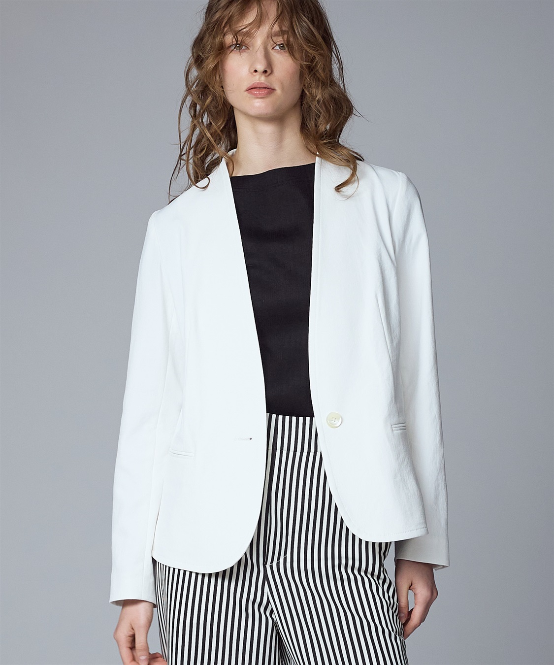 49AV JUNKO SHIMADA ランダムリブ編みプルオーバー半袖トップス_sub_14