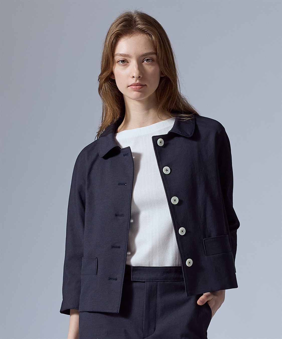 49AV JUNKO SHIMADA ランダムリブ編みプルオーバー半袖トップス_sub_21