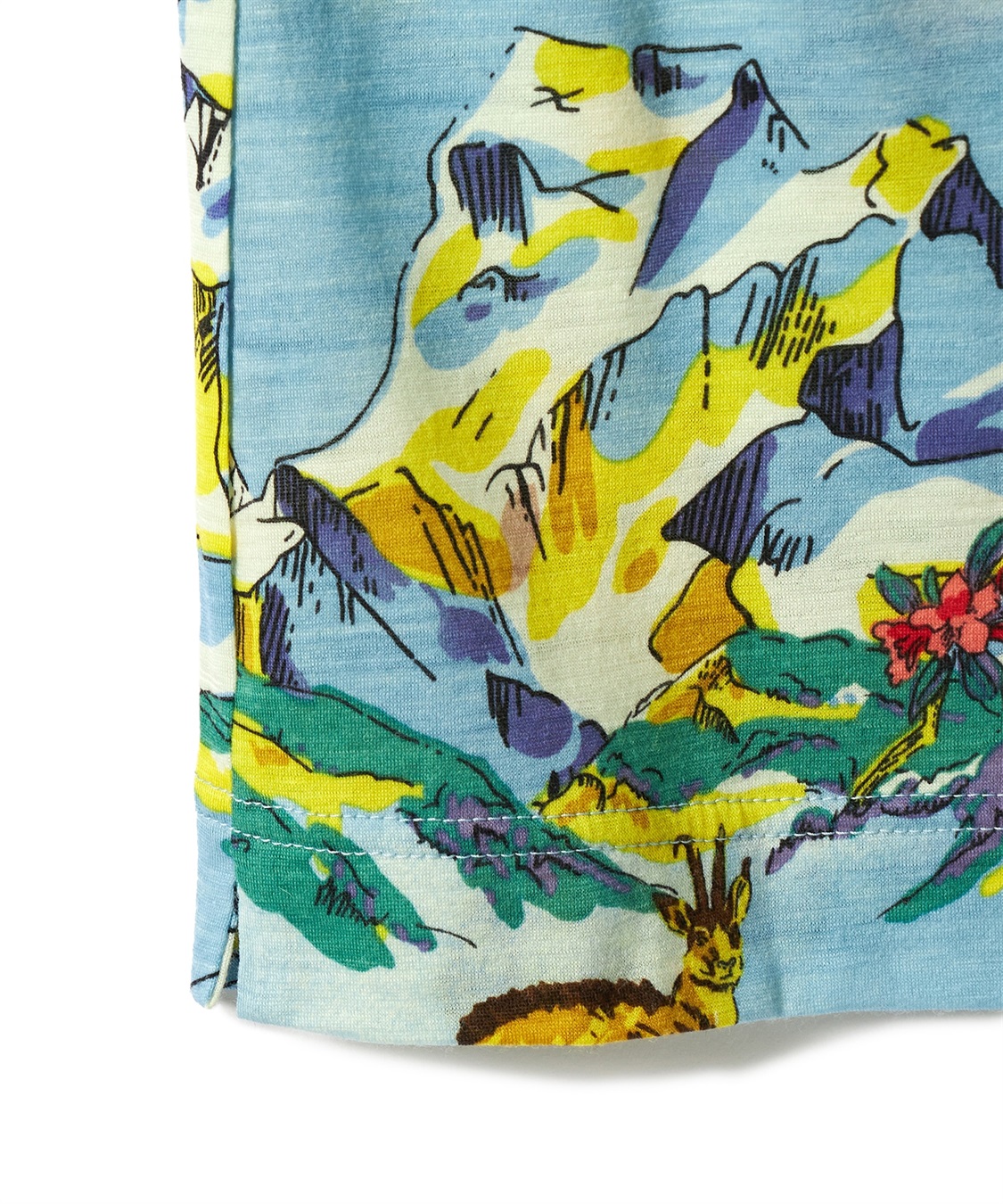 スノーマウンテンプリント柄カットソー 49AV JUNKO SHIMADA｜クロス