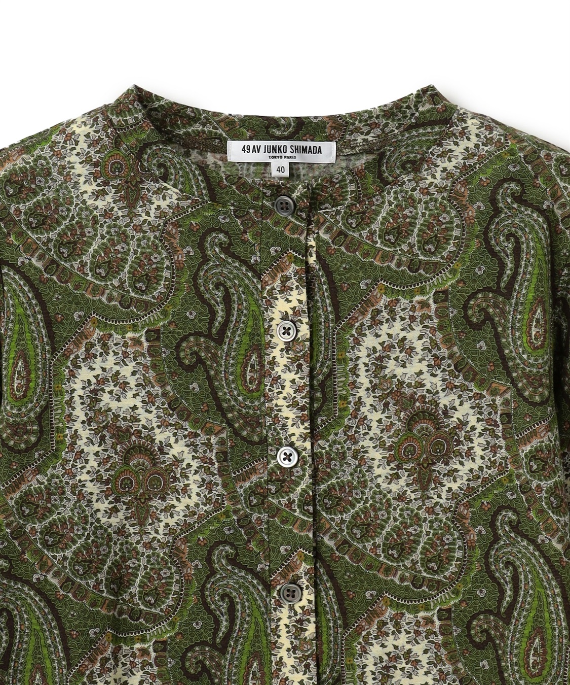49AV JUNKO SHIMADA ペイズリー柄カーディガン_sub_2