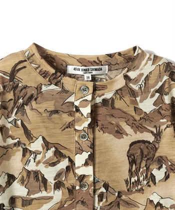 49AV JUNKO SHIMADA スノーマウンテンプリント柄カーディガン_subthumb_2