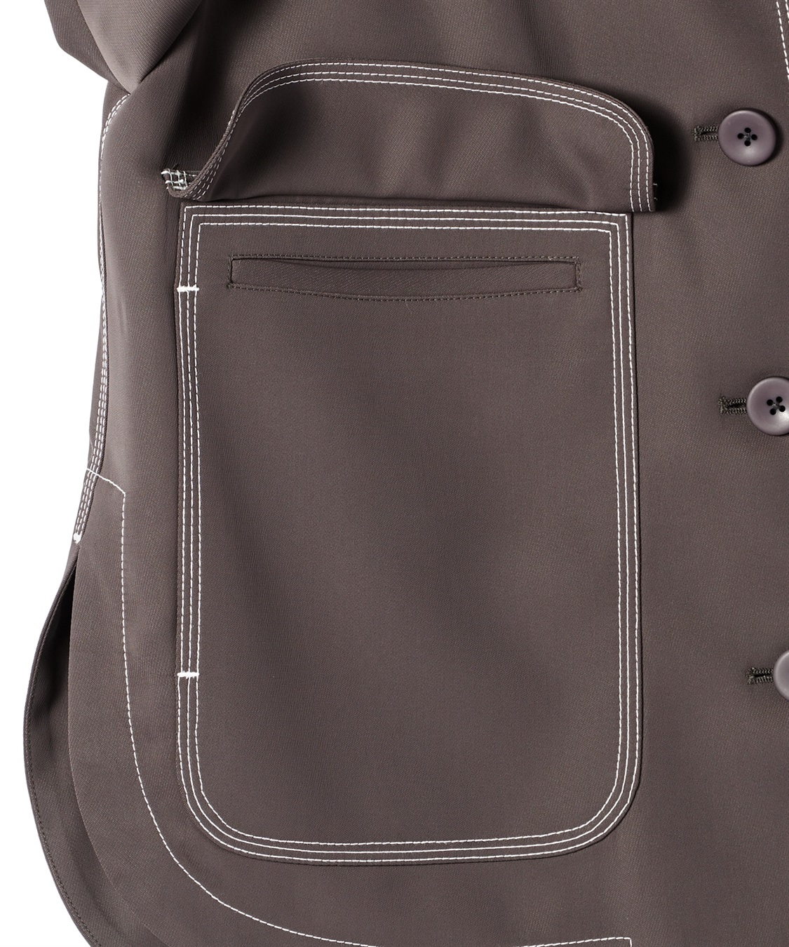 定価18000円◆新品タグ付き◆ヤマダヤ◆コットンレースブルゾン　ブラウス 高山都さんコラボ】MEDE19F レース遣いコットンブラウス〈オフホワイト