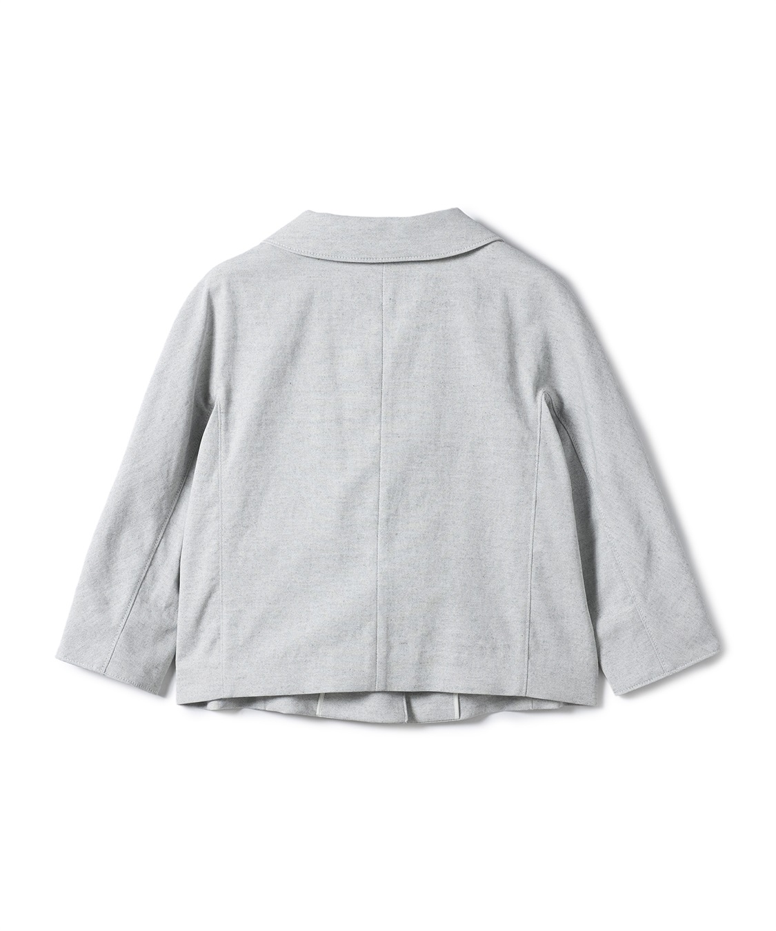 4298 SHIZKA KOMUSO ジップアップジャケット　盛り襟　白グレー ファッション通販の4298 SHIZUKA KOMURO │ 4298シヅカコムロ 公式通販