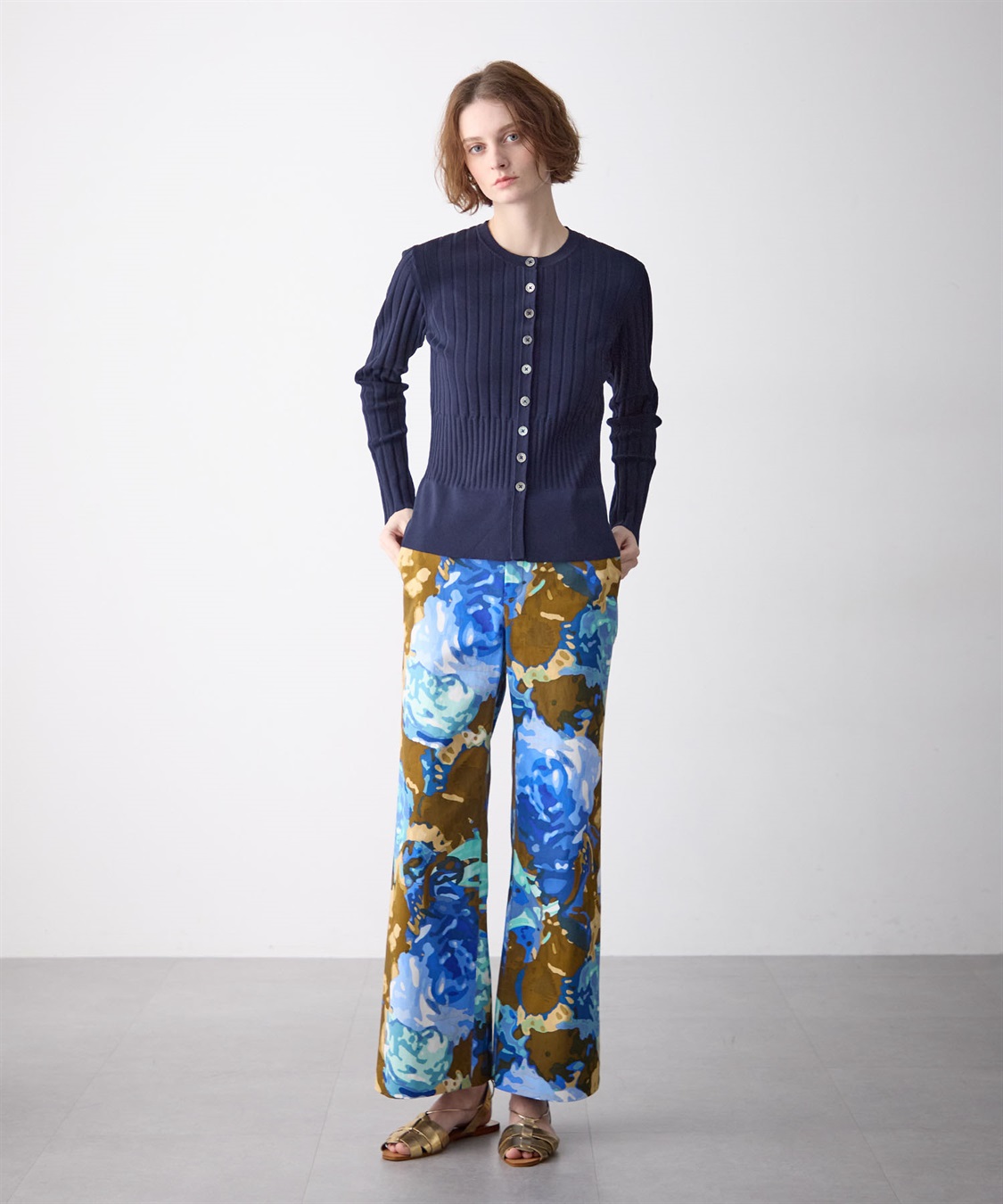 49AV JUNKO SHIMADA ローズ柄ワイドパンツ_sub_10