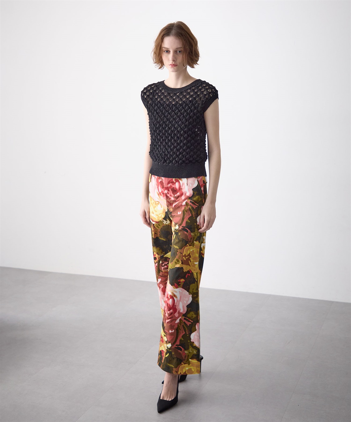 49AV JUNKO SHIMADA ローズ柄ワイドパンツ_sub_17