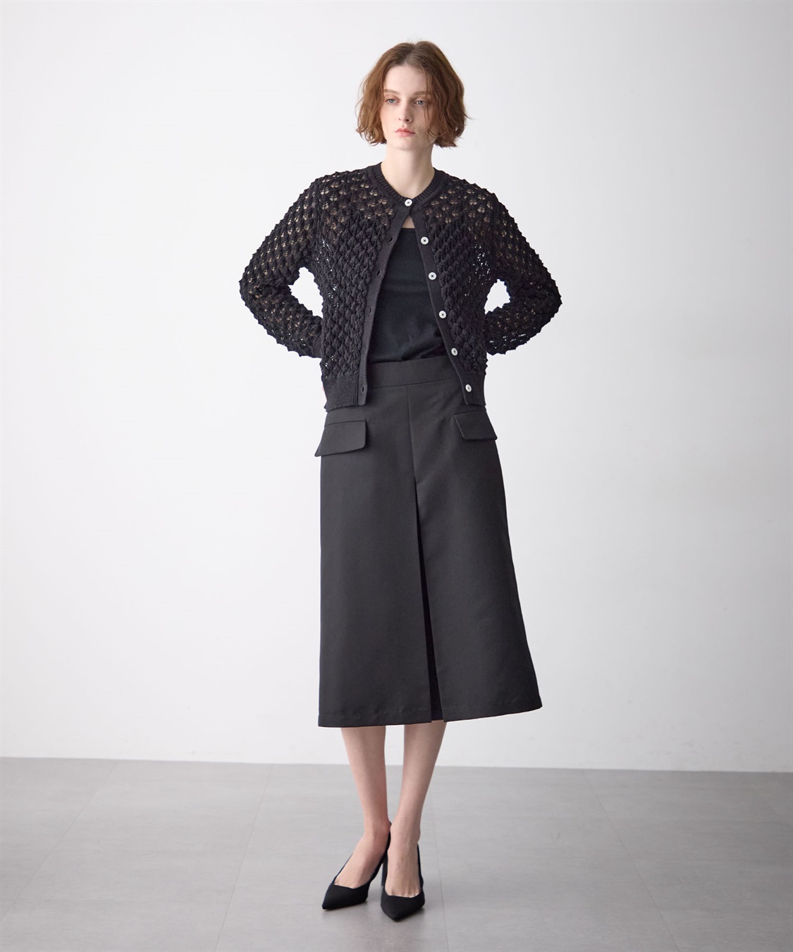 49AV JUNKO SHIMADA グログラン台形スカート_sub_9