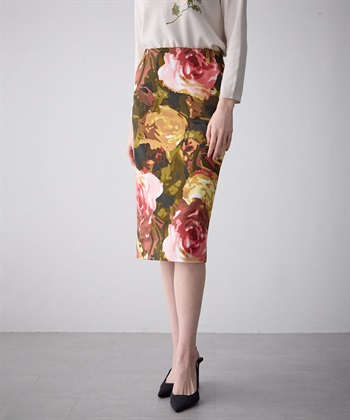49AV JUNKO SHIMADA ローズ柄タイトスカート_subthumb_2