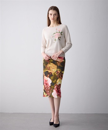 49AV JUNKO SHIMADA ローズ柄タイトスカート_subthumb_8