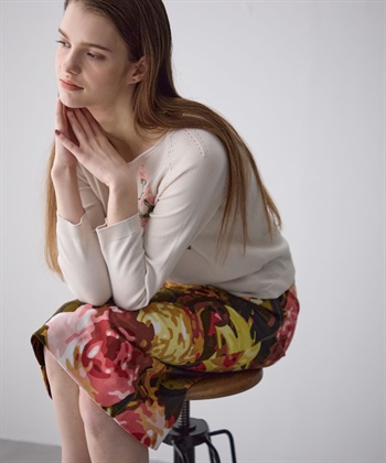 49AV JUNKO SHIMADA ローズ柄タイトスカート_subthumb_12