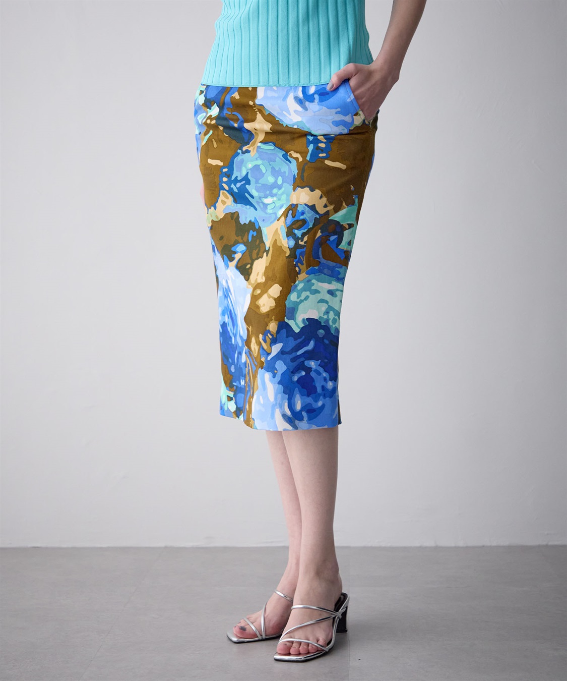 49AV JUNKO SHIMADA ローズ柄タイトスカート_sub_13