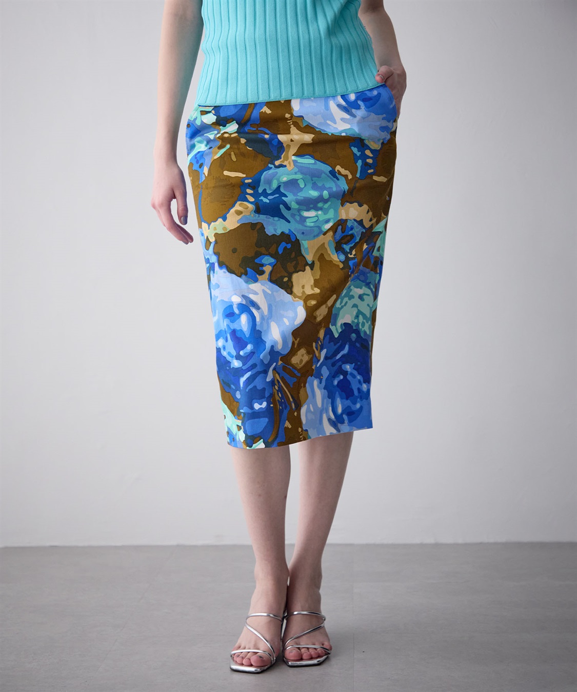 49AV JUNKO SHIMADA ローズ柄タイトスカート_sub_14