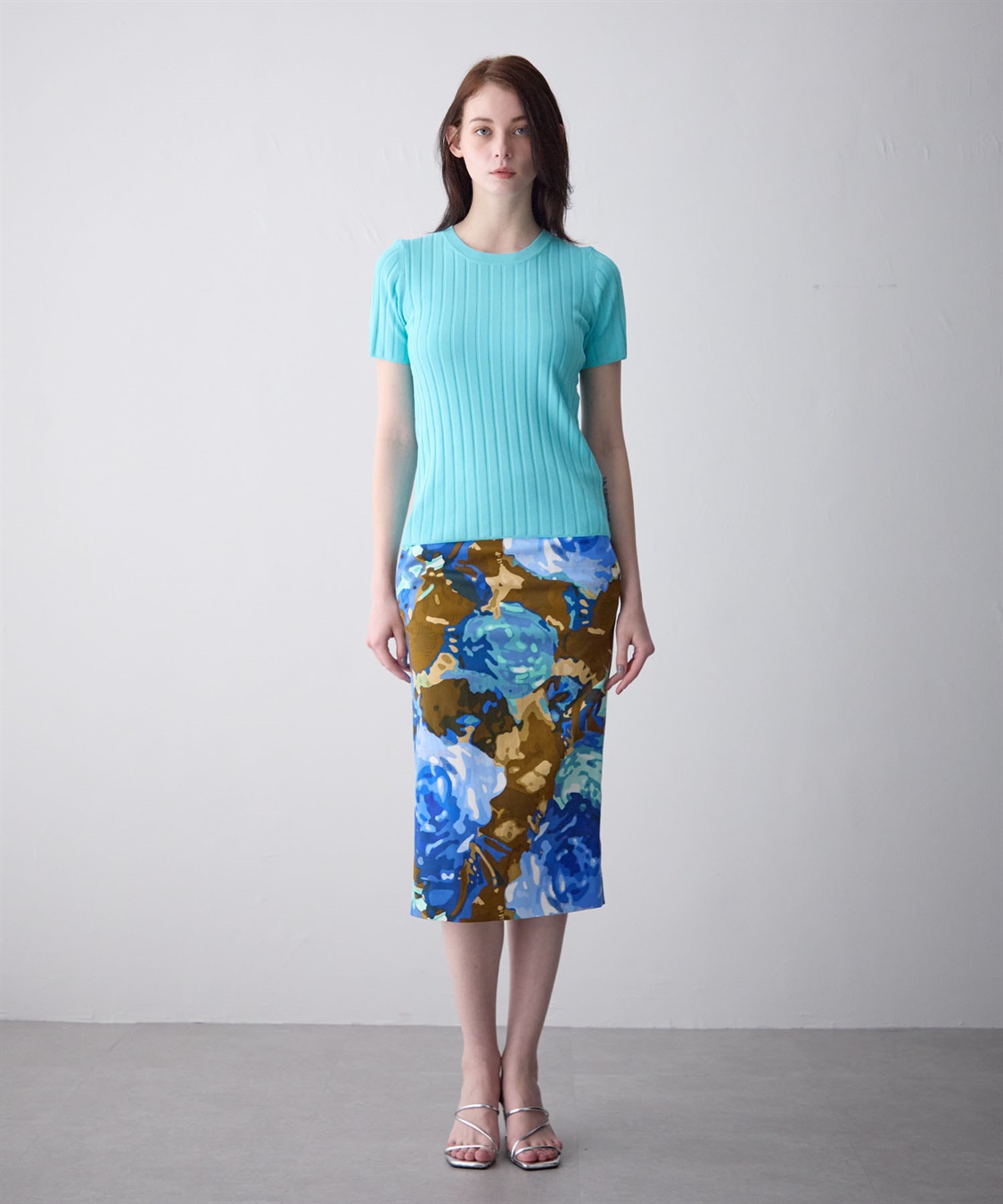 49AV JUNKO SHIMADA ローズ柄タイトスカート_sub_17