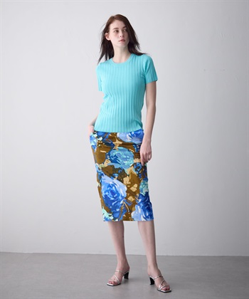 49AV JUNKO SHIMADA ローズ柄タイトスカート_subthumb_18