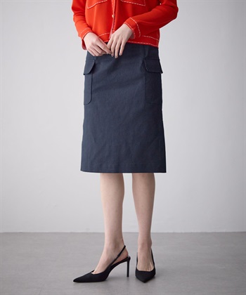 49AV JUNKO SHIMADA リネン混ポケットつきスカート_subthumb_1
