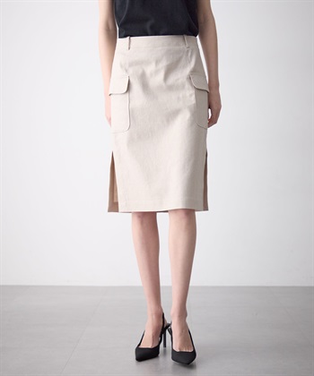 49AV JUNKO SHIMADA リネン混ポケットつきスカート_subthumb_3