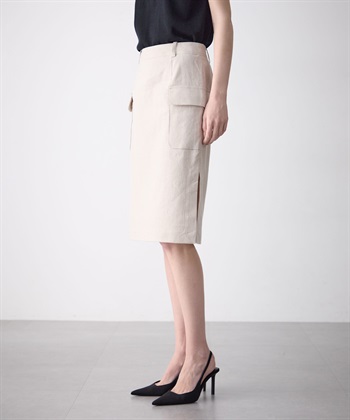 49AV JUNKO SHIMADA リネン混ポケットつきスカート_subthumb_4