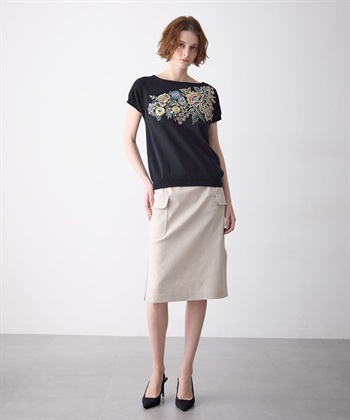 49AV JUNKO SHIMADA リネン混ポケットつきスカート_subthumb_8