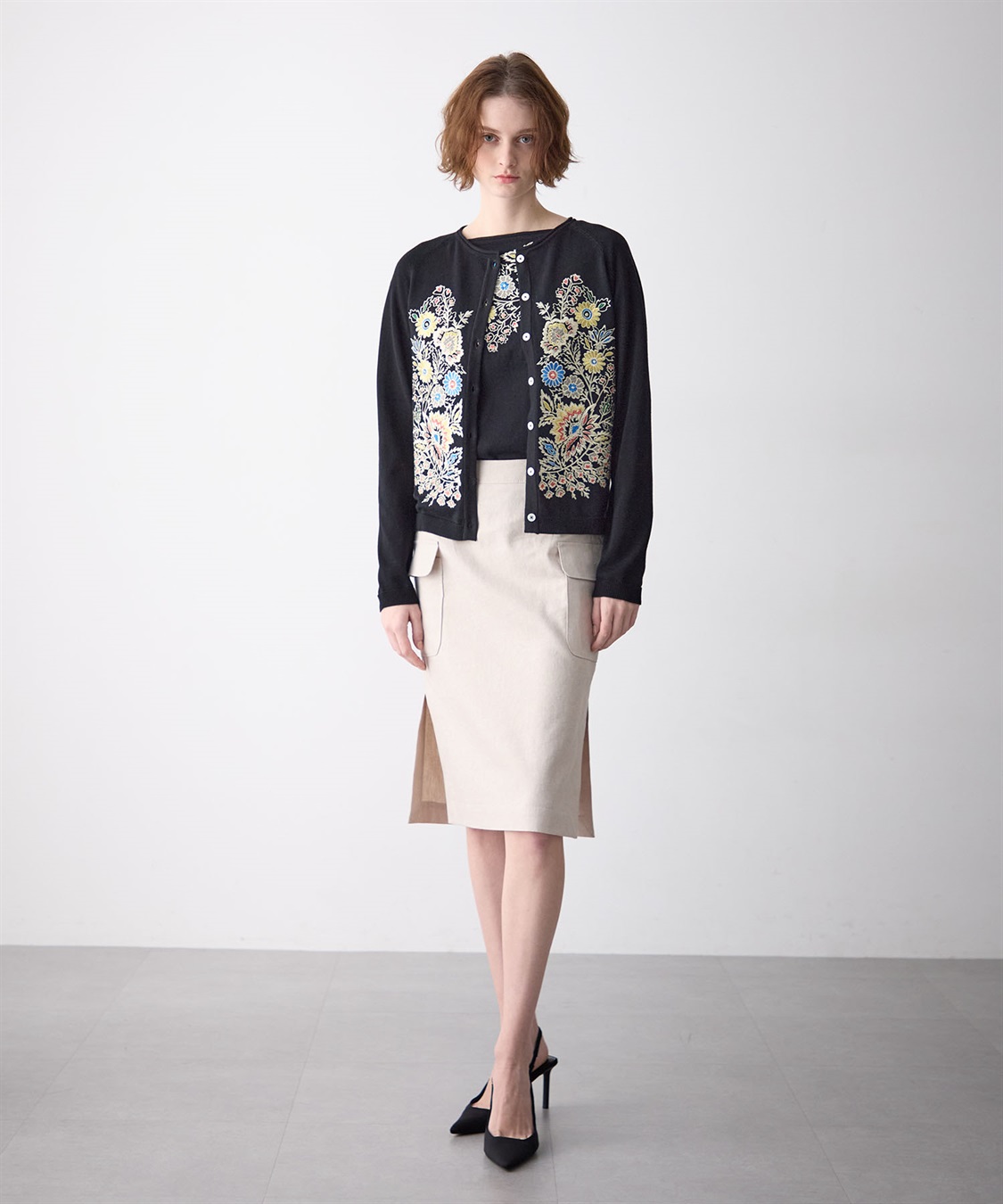 49AV JUNKO SHIMADA リネン混ポケットつきスカート_sub_10