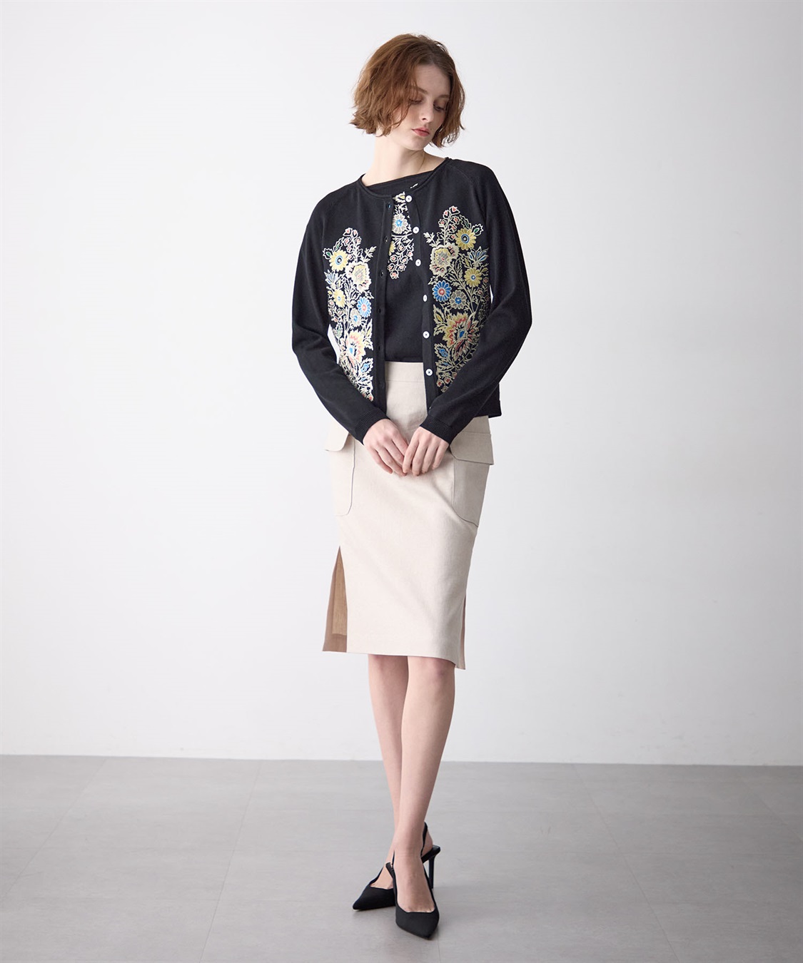 49AV JUNKO SHIMADA リネン混ポケットつきスカート_sub_11