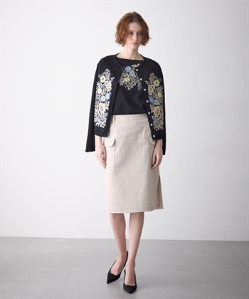 49AV JUNKO SHIMADA リネン混ポケットつきスカート_subthumb_12