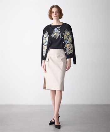 49AV JUNKO SHIMADA リネン混ポケットつきスカート_subthumb_13