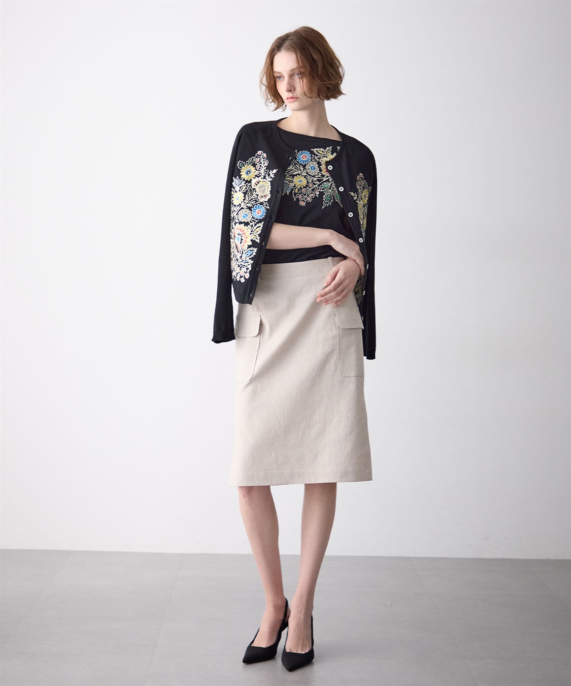 49AV JUNKO SHIMADA リネン混ポケットつきスカート_sub_14