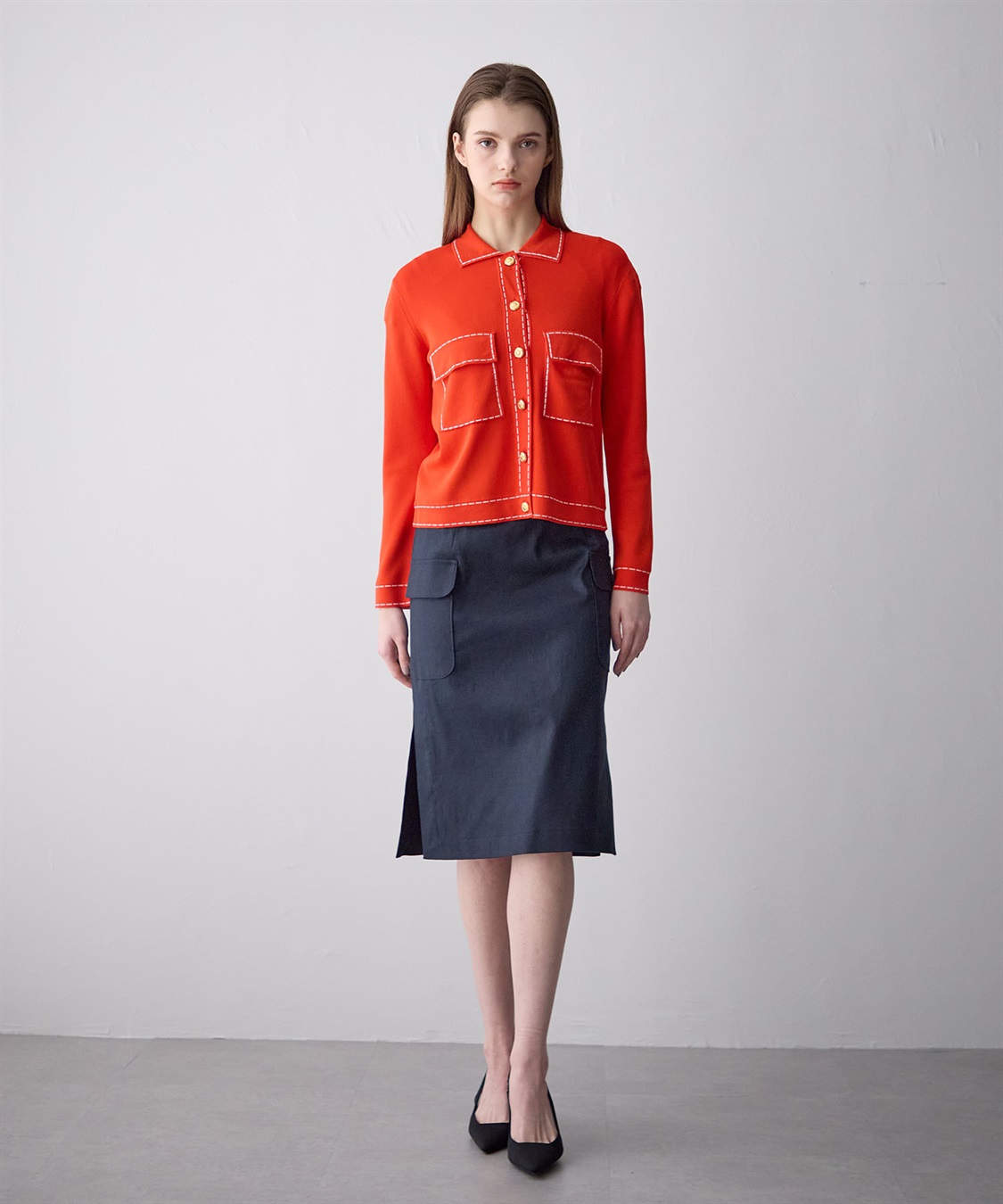 49AV JUNKO SHIMADA リネン混ポケットつきスカート_sub_16