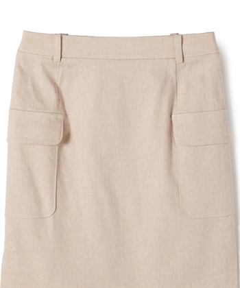 49AV JUNKO SHIMADA リネン混ポケットつきスカート_subthumb_24