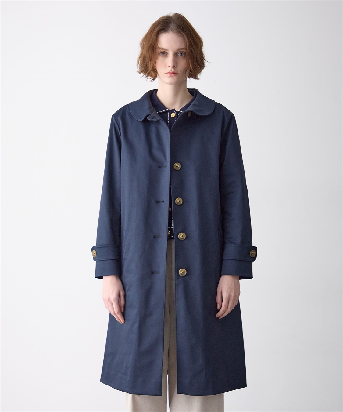 49AV JUNKO SHIMADA ライナーつき丸襟コート_sub_2