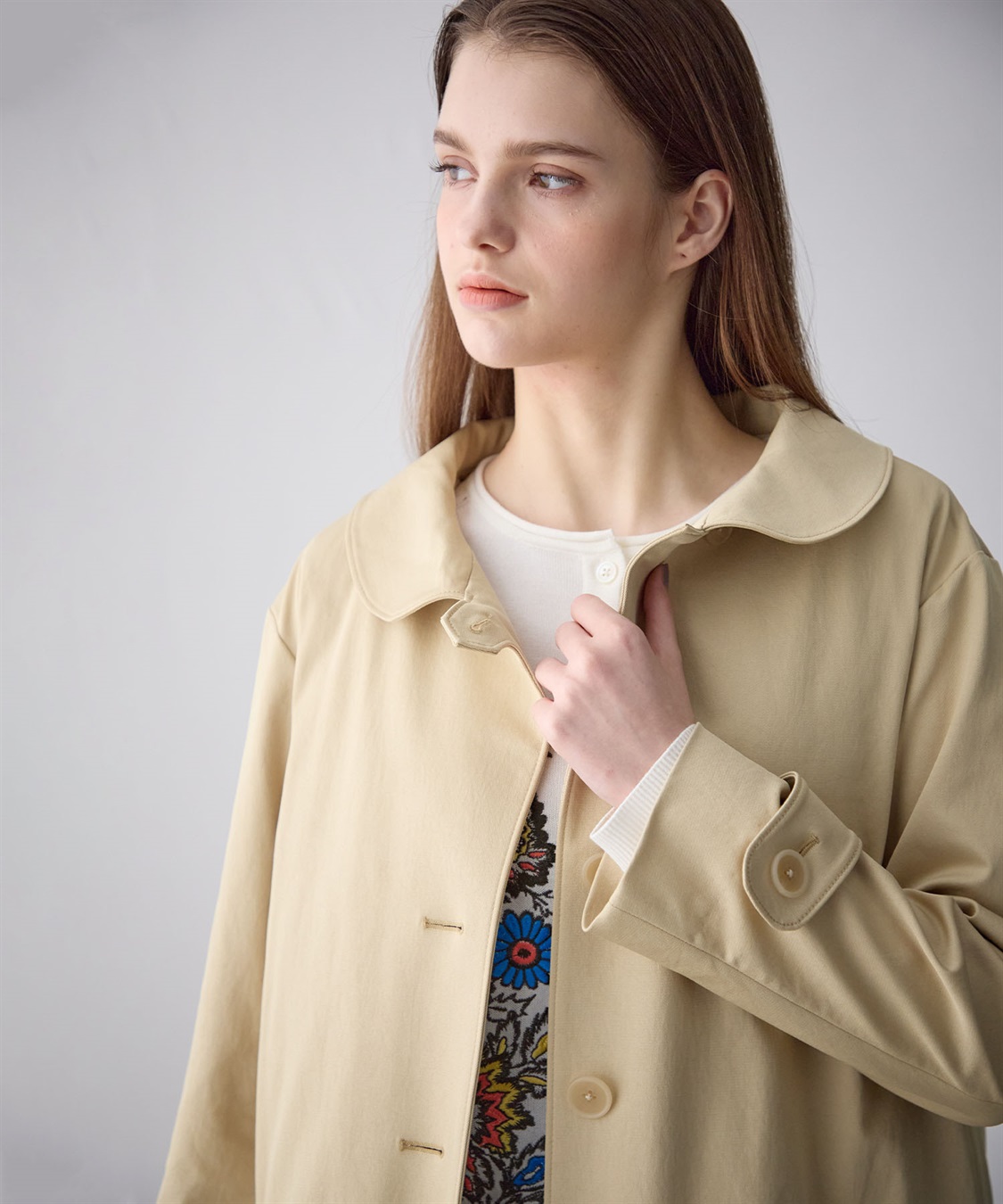 49AV JUNKO SHIMADA ライナーつき丸襟コート_sub_4