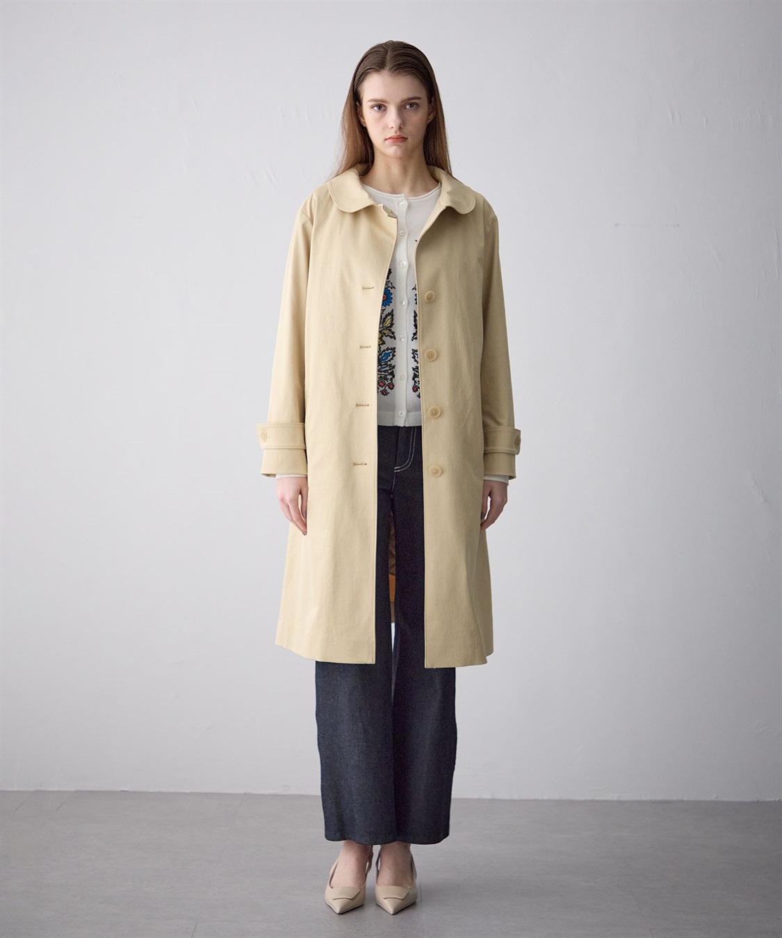 49AV JUNKO SHIMADA ライナーつき丸襟コート_sub_5