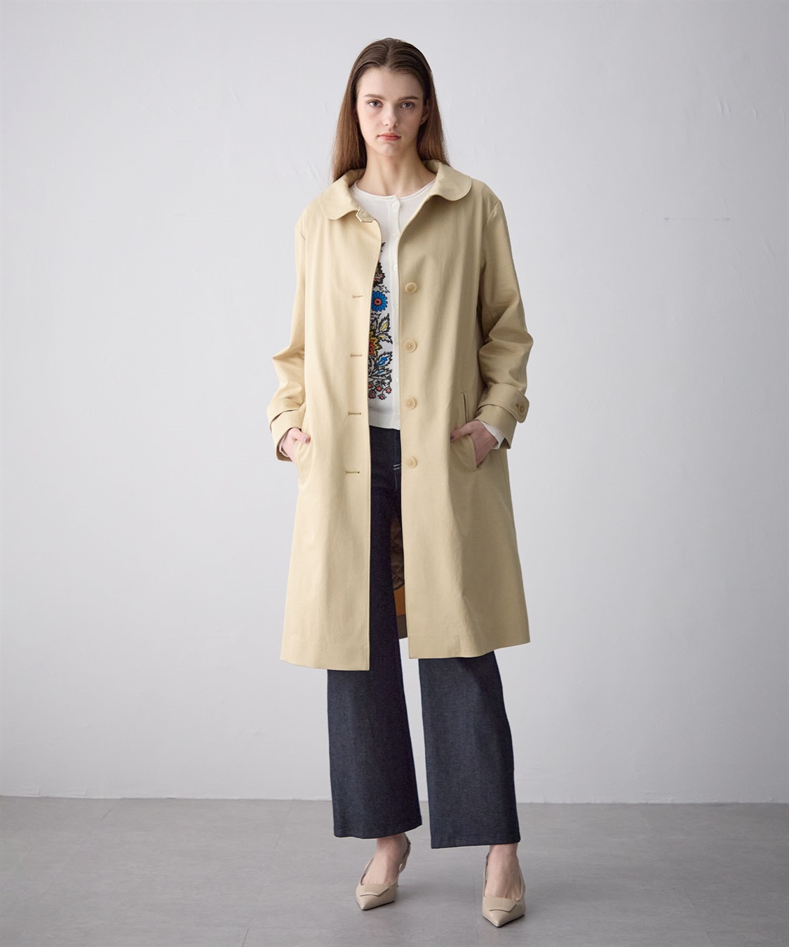 49AV JUNKO SHIMADA ライナーつき丸襟コート_sub_7