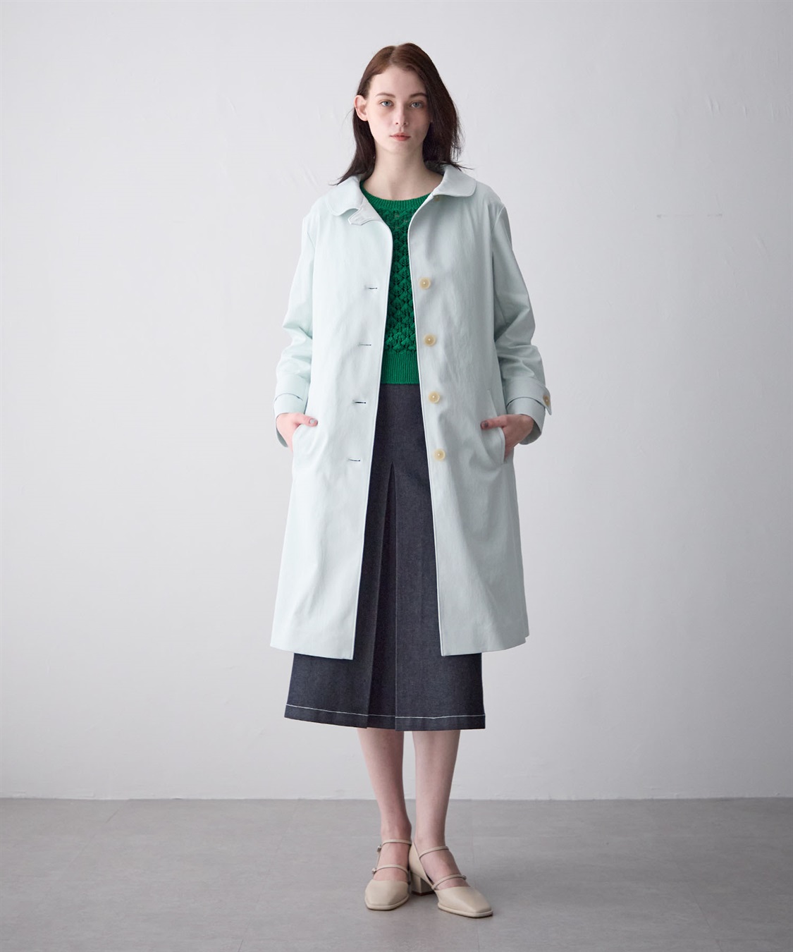 49AV JUNKO SHIMADA ライナーつき丸襟コート_sub_11