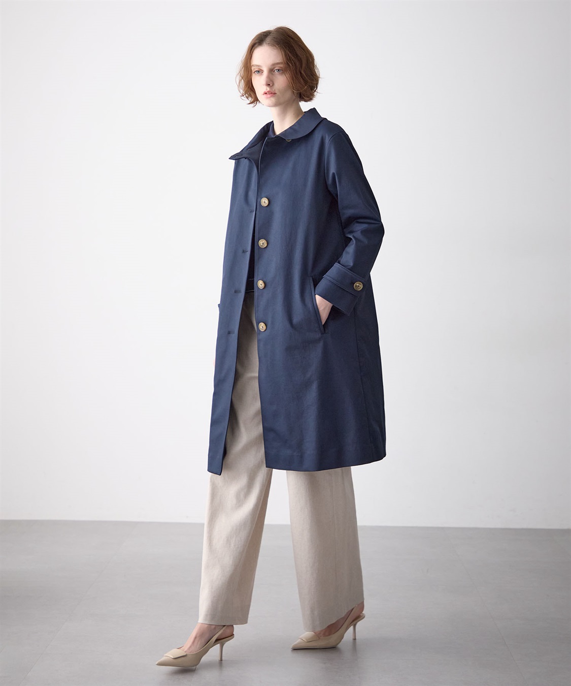49AV JUNKO SHIMADA ライナーつき丸襟コート_sub_15