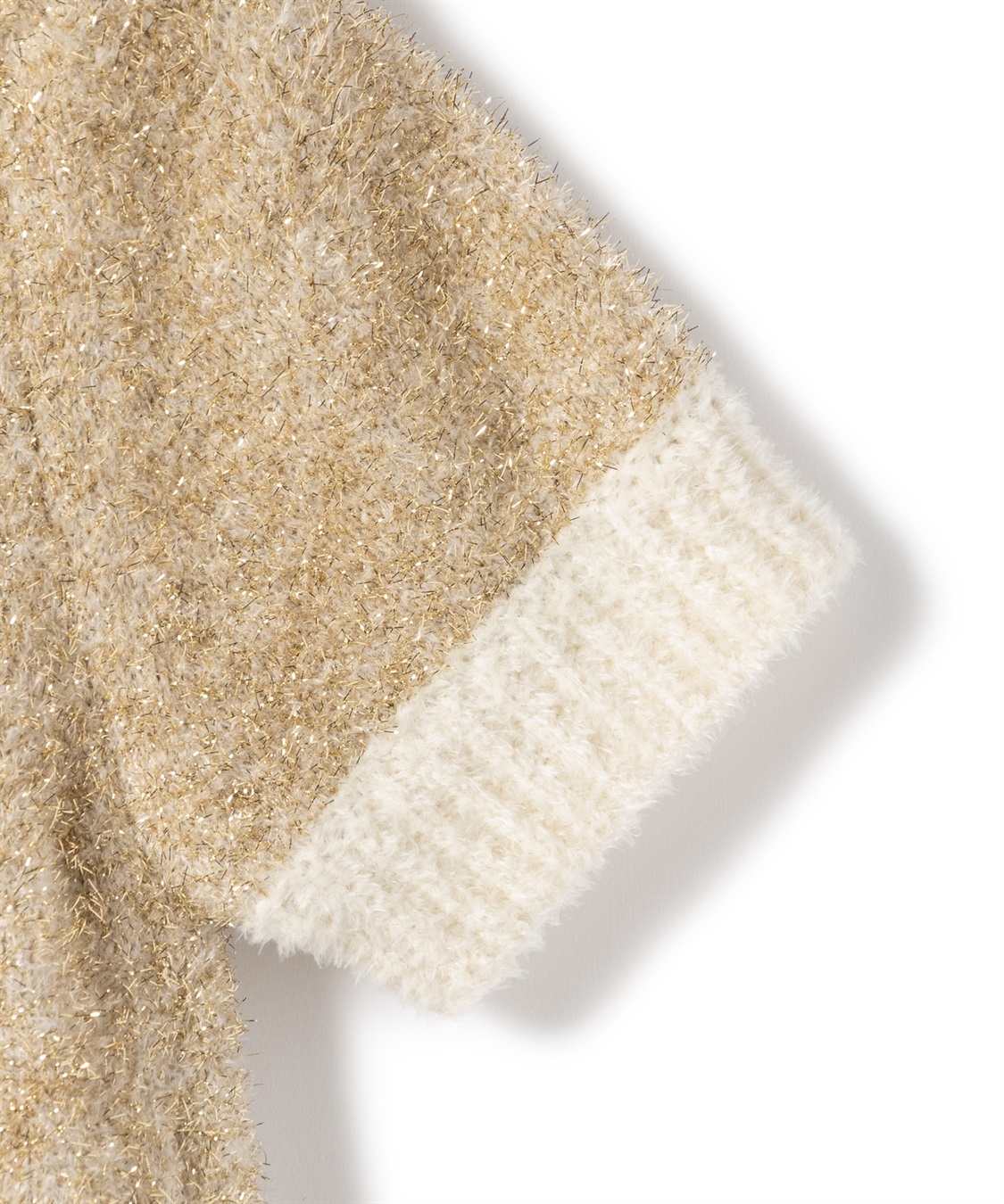 49AV JUNKO SHIMADA 配色切り替えモールヤーン半袖ニット_sub_3