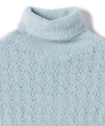 49AV JUNKO SHIMADA 透かし編みタートルネック半袖ニット_subthumb_2