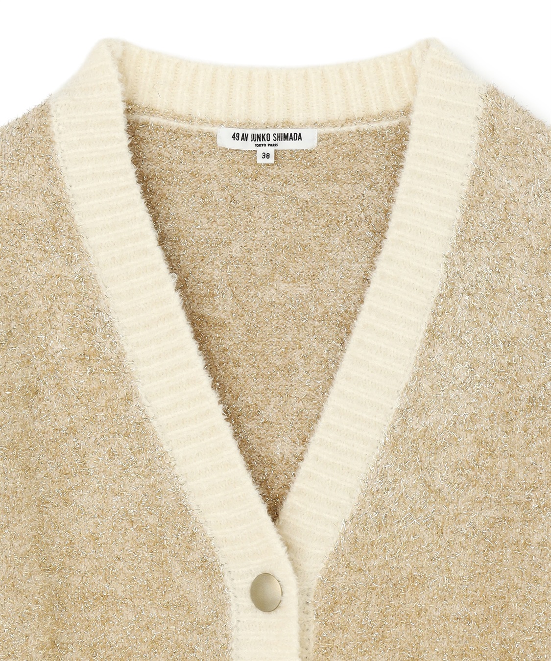 配色モールニットカーディガン 49AV JUNKO SHIMADA｜クロスプラス公式