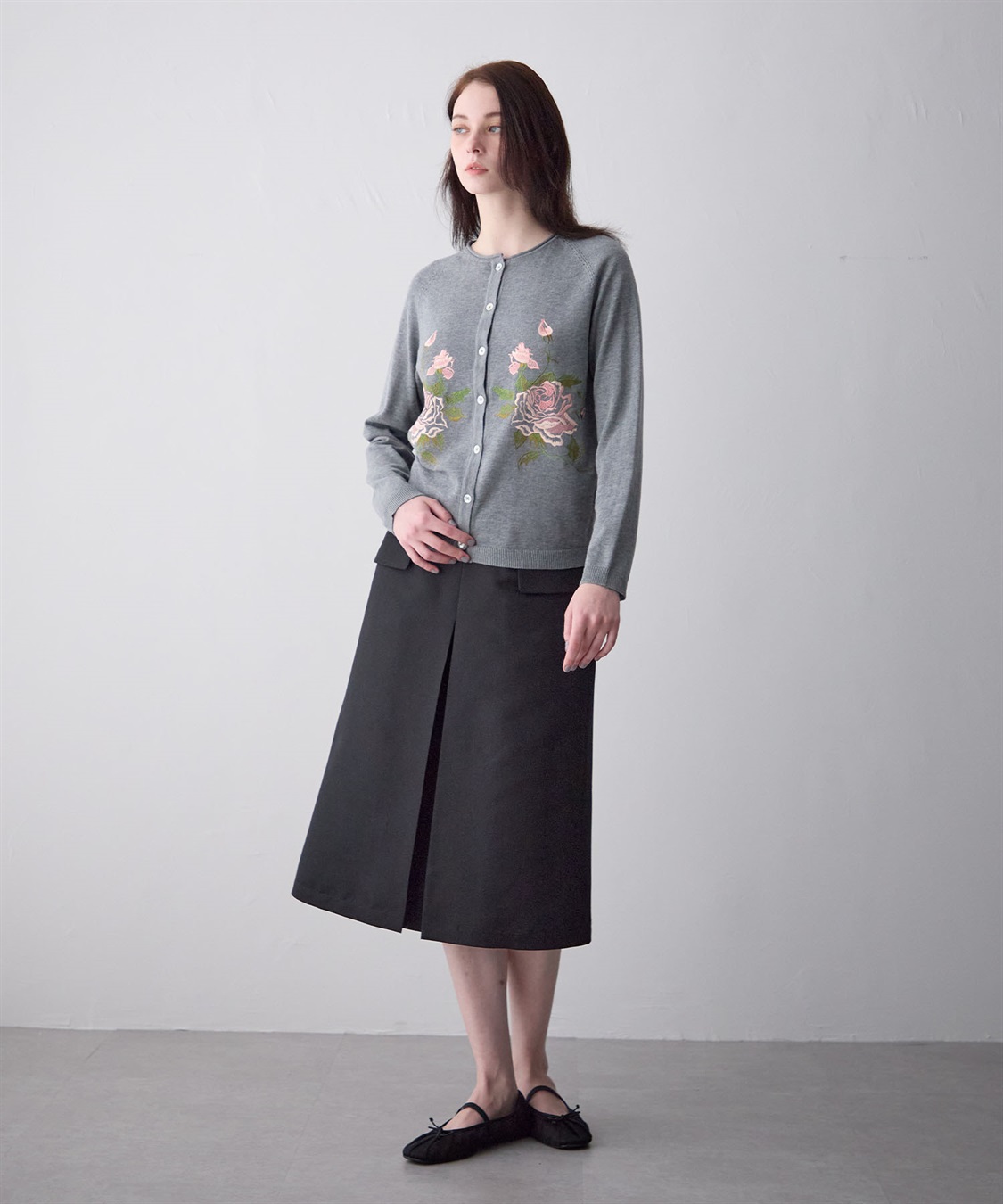 49AV JUNKO SHIMADA 【TIME SALE】ローズ刺?入り長袖カーディガン_sub_8