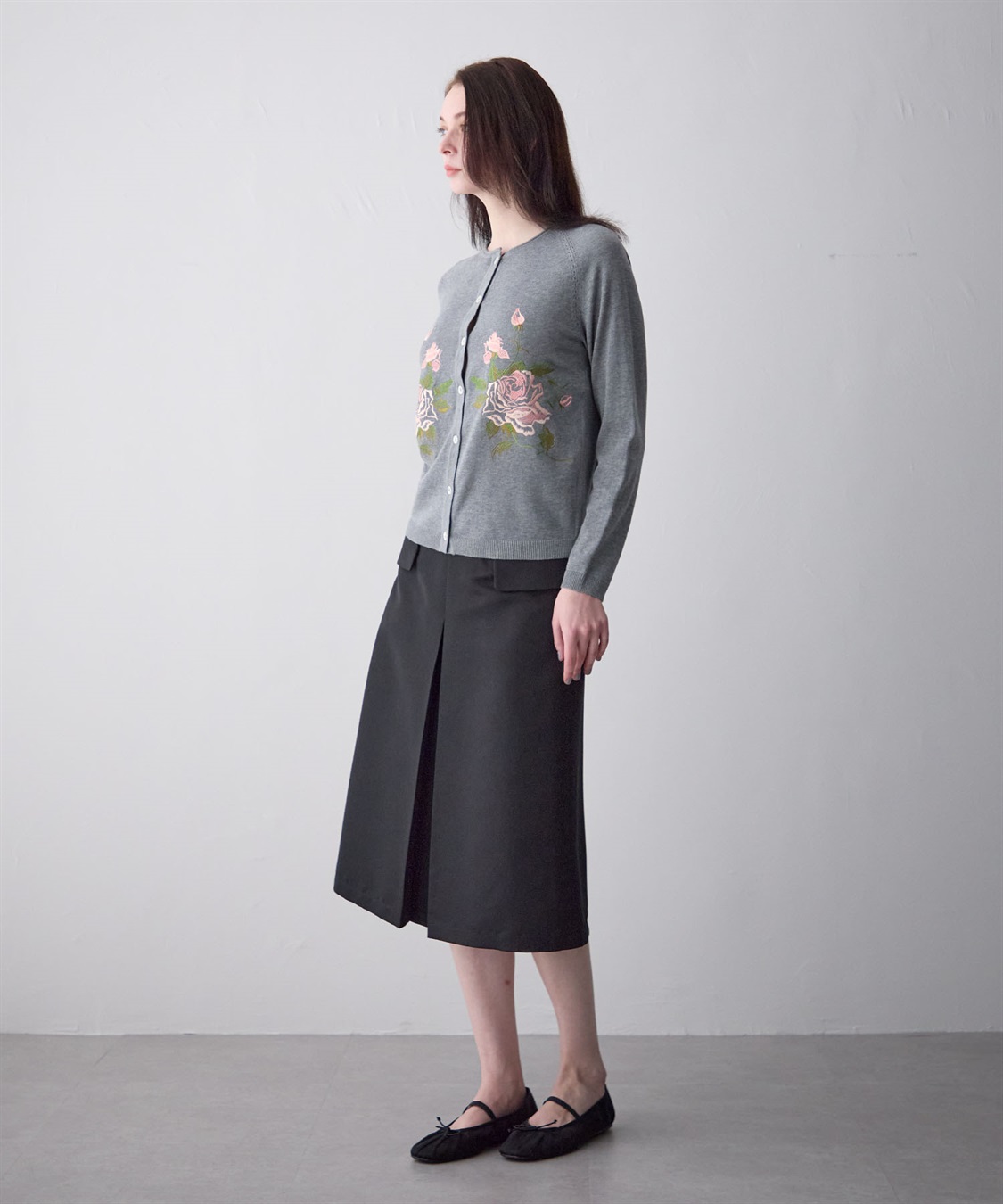 49AV JUNKO SHIMADA 【TIME SALE】ローズ刺?入り長袖カーディガン_sub_9